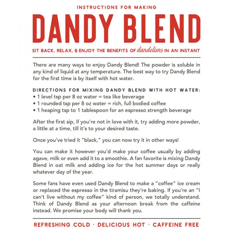 Dandy Blend Coffee Alternative Beverage Dandy Blend Dandy Blend