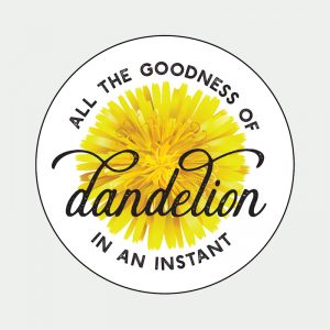 All the goodness of dandelion in an instant sticker