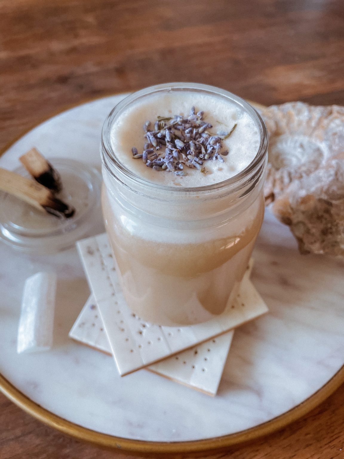 Lavender Dandy Blend Latte Recipe Dandy Blend