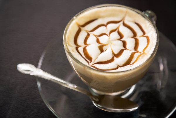 Coffee with decorative star