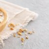 Bowl of oatmeal on a counter