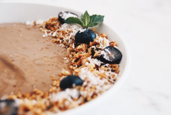 Close up of food in a white bowl