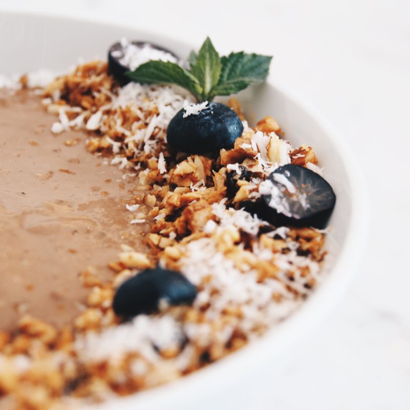 Close up of food in a white bowl